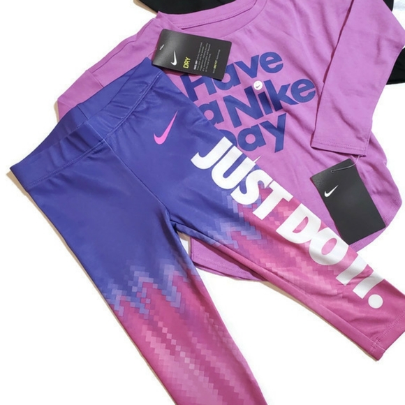 NWT NIKE 3PC 2T GIRL OUTFIT - Picture 5 of 9